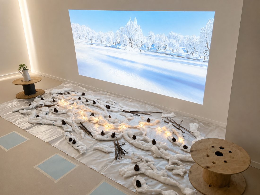 Attività sensoriale a tema invernale